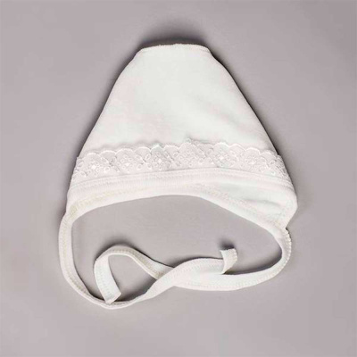 Чепчик с узким кружевом Её малышество 404-ЧВу